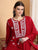 Shiza Chikankari Premium Modal Co-ord Set (Maroon)