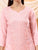 Alina Chikankari Modal Straight Kurta (Pastel Peach)