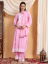 Shiza Chikankari Premium Modal Co-ord Set (Pink)
