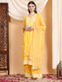 Shiza Chikankari Premium Modal Co-ord Set (Yellow)