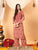 Faiza Chikankari Rayon Co-ord Set (Nude Coral)